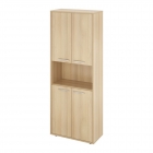 Шкаф с открытой полкой Монолит Канцлер КЦ29.38 Скандинавское дерево белое