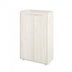 Шкаф низкий закрытый Монолит Канцлер КЦ38.38 Скандинавское дерево белое