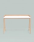 Стол письменный Stool Group Pyramid 11853 белый/светлое дерево