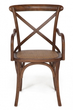 Стул с подлокотниками Tetchair CROSS mod.CB2008 дерево береза, 91х55х52см, манго 4