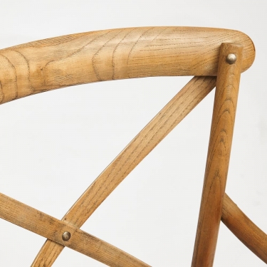 Стул с подлокотниками Tetchair CROSS mod.CB2008 дерево береза, 91х55х52см, Груша 3