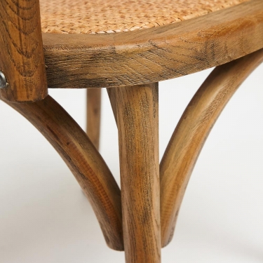 Стул с подлокотниками Tetchair CROSS mod.CB2008 дерево береза, 91х55х52см, Груша 3