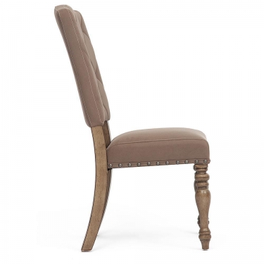 Стул Tetchair VOLAND mod. 8006-18 дерево гевея, ткань , 5086651060, античный дуб, ткань бежевый вельвет