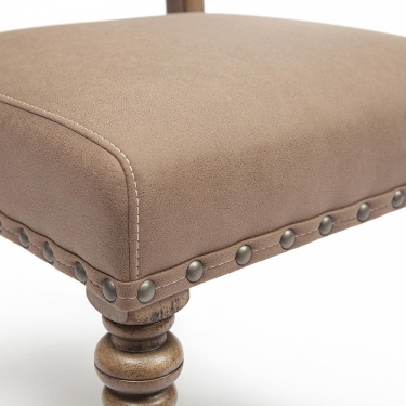 Стул Tetchair VOLAND mod. 8006-18 дерево гевея, ткань , 5086651060, античный дуб, ткань бежевый вельвет
