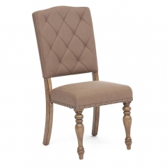 Стул Tetchair VOLAND mod. 8006-18 дерево гевея, ткань , 5086651060, античный дуб, ткань бежевый вельвет