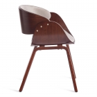 Стул Tetchair LANDO mod.8036 дерево / ткань, 59х53х75 см, орех/серый