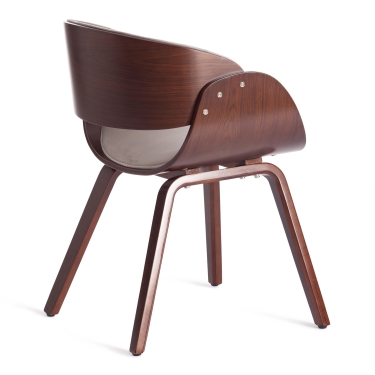 Стул Tetchair LANDO mod.8036 дерево / ткань, 59х53х75 см, орех/серый