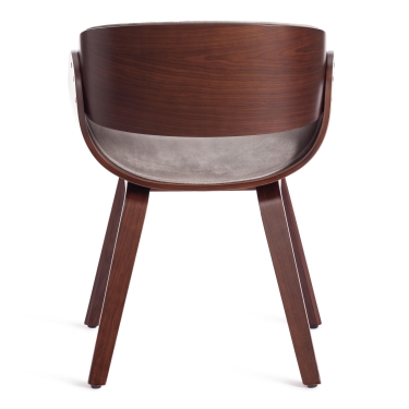 Стул Tetchair LANDO mod.8036 дерево / ткань, 59х53х75 см, орех/серый