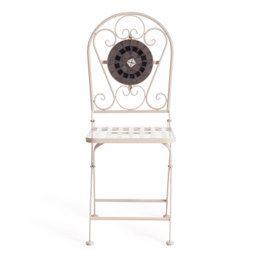 Стул Tetchair Secret de Maison VICENZA mod. PL08-7451RV металл, 363591 см, белый/плитка калейдоскоп