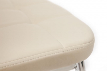 Стул Tetchair ELFO mod.35 металл/экокожа, 45х53х100х47см, хром/слоновая кость