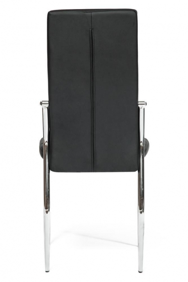 Стул Tetchair ELFO mod.35 металл/экокожа, 45х53х100х47см, хром/черный