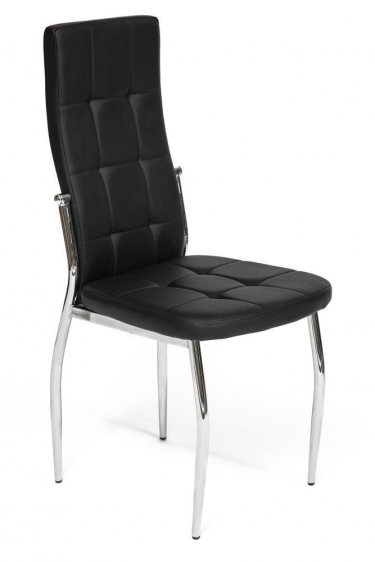 Стул Tetchair ELFO mod.35 металл/экокожа, 45х53х100х47см, хром/черный