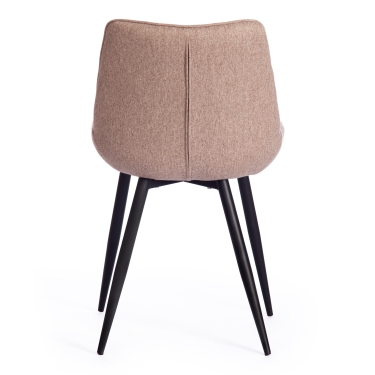 Стул Tetchair ABRUZZO mod. 8060 металл,ткань, 42 х 60 х 84 х 49 см, ткань серо-бежевый, ножки черный