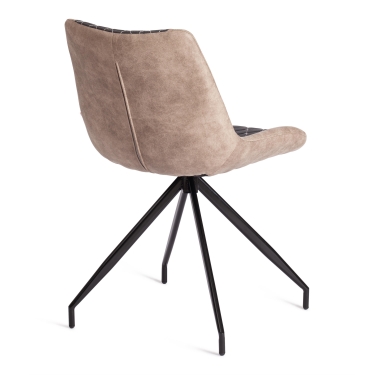 Стул Tetchair KELT mod. 8799 металл,ткань наппа, 50 х 60 х 84 х 49,5 см, черный/коричневый