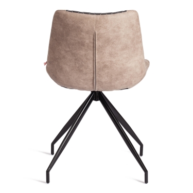 Стул Tetchair KELT mod. 8799 металл,ткань наппа, 50 х 60 х 84 х 49,5 см, черный/коричневый