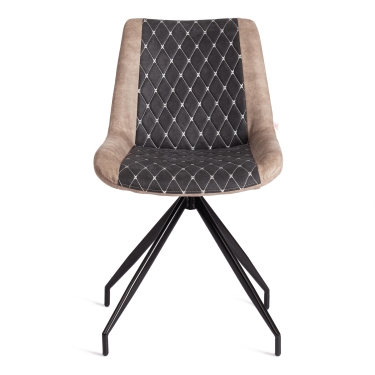 Стул Tetchair KELT mod. 8799 металл,ткань наппа, 50 х 60 х 84 х 49,5 см, черный/коричневый