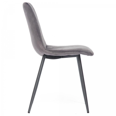 Стул Tetchair DUBLIN mod. 7066 металл,ткань, 45 х 56 х 88 х 51 см, серый вельвет/антрацит, G062-40
