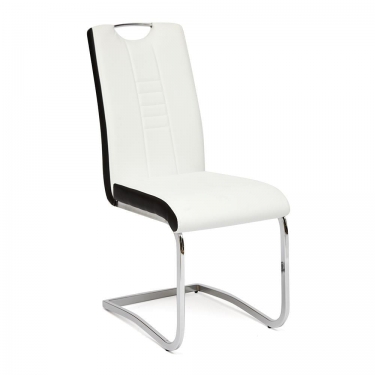 Стул Tetchair STERN mod.1314 металл/экокожа, 42х62х97,5 см, черный/белый
