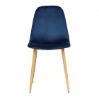 Стул Tetchair BREEZE mod. 4724 металл/ткань, 44х48х87см,темно-синий/натуральное дерево