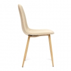 Стул Tetchair BREEZE mod. 4724 металл/ткань, 44х48х87см, бежевый/натуральное дерево