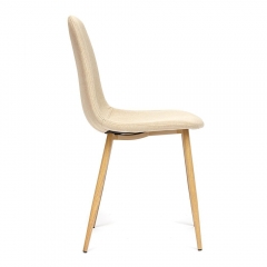 Стул Tetchair BREEZE mod. 4724 металл/ткань, 44х48х87см, бежевый/натуральное дерево