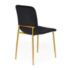 Стул Tetchair REX mod. DC5037 металл/вельвет, 564383 см, черный/золотой