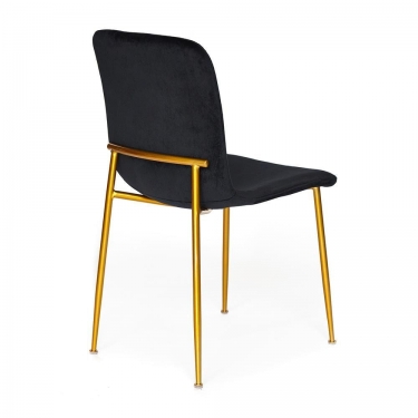 Стул Tetchair REX mod. DC5037 металл/вельвет, 564383 см, черный/золотой