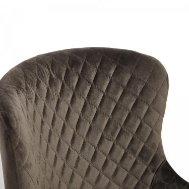 Стул Tetchair SANSA mod.DC-2140 металл/вельвет, 50,561,580 см, серый вельвет