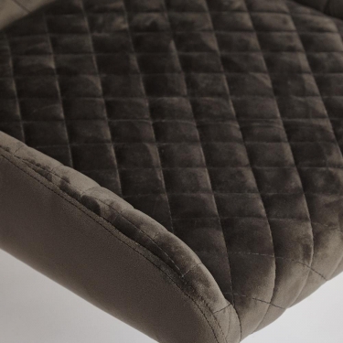 Стул Tetchair SANSA mod.DC-2140 металл/вельвет, 50,561,580 см, серый вельвет