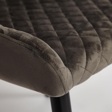 Стул Tetchair SANSA mod.DC-2140 металл/вельвет, 50,561,580 см, серый вельвет