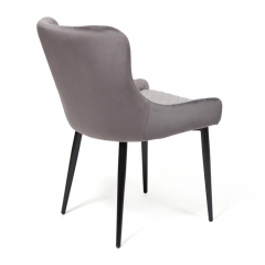 Стул Tetchair ELI mod. 8202 металл/ткань, 53x61,5x83 см, серый G-062-40/черный