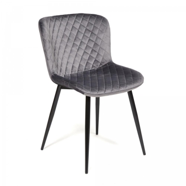 Стул Tetchair QUINCY mod. 8272 металл/ткань, 49х53х84,5 см, серый G-062-40/черный