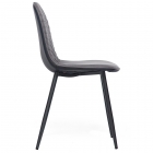 Стул Tetchair STORM mod. 807 металл/вельвет, 46 х 53 х 87 х 49 см, серый/антрацит, G062-40