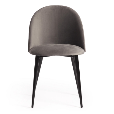 Стул Tetchair MONRO mod. 710 ткань/металл, 56х51х80 см, высота до сиденья 47 см, серый barkhat 26/черный
