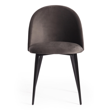 Стул Tetchair MONRO mod. 710 ткань/металл, 56х51х80 см, высота до сиденья 47 см, темно-серый barkhat 14/черный