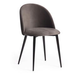 Стул Tetchair MONRO mod. 710 ткань/металл, 56х51х80 см, высота до сиденья 47 см, темно-серый barkhat 14/черный