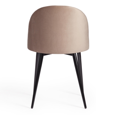 Стул Tetchair MONRO mod. 710 ткань/металл, 56х51х80 см, высота до сиденья 47 см, бежевый barkhat 5/черный
