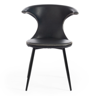Стул Tetchair FLAIR mod. 9020 экокожа/металл, 60 х 56 х 78 см , зеленый 14/черный