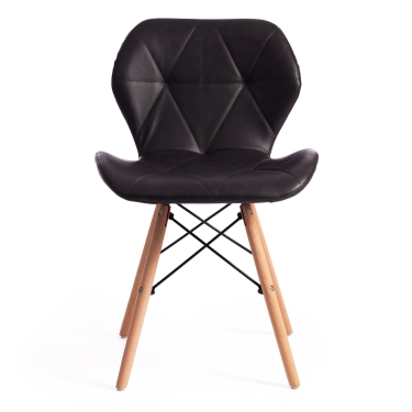 Стул Tetchair STUTTGART mod. 74 экокожа/дерево береза/металл, 50 х 47 х 73 см, серый 22