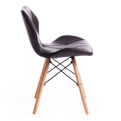 Стул Tetchair STUTTGART mod. 74 экокожа/дерево береза/металл, 50 х 47 х 73 см, серый 22