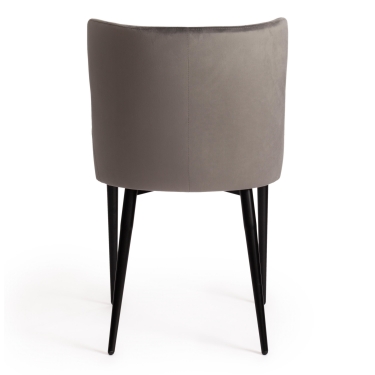Стул Tetchair MANTRA mod. 713 ткань/металл, 49х61х82 см, высота до сидения 49 см, серый barkhat 26/черный