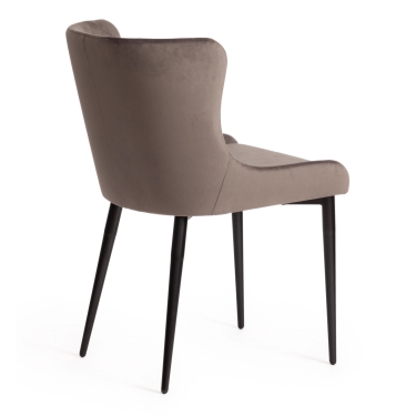 Стул Tetchair MANTRA mod. 713 ткань/металл, 49х61х82 см, высота до сидения 49 см, темно-серый barkhat 14/черный