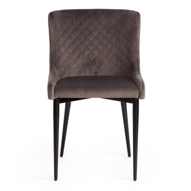 Стул Tetchair MANTRA mod. 713 ткань/металл, 49х61х82 см, высота до сидения 49 см, темно-серый barkhat 14/черный