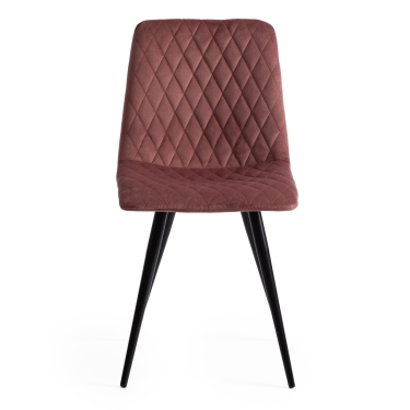 Стул Tetchair CHILLY X mod. 7096 ткань/металл, 45x53х88 см, высота до сиденья 50 см, коралловый barkhat 15 /черный