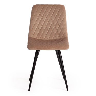 Стул Tetchair CHILLY X mod. 7096 ткань/металл, 45x53х88 см, высота до сиденья 50 см, бежевый barkhat 5/черный