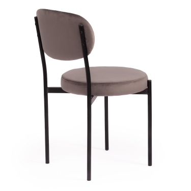 Стул Tetchair REVO mod. 7033 ткань/металл, 47х54х82 см, высота до сиденья 47 см, темно-серый barkhat 14/черный