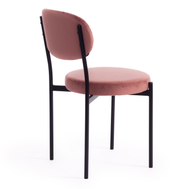 Стул Tetchair REVO mod. 7033 ткань/металл, 47х54х82 см, высота до сиденья 47 см, коралловый barkhat 15 /черный