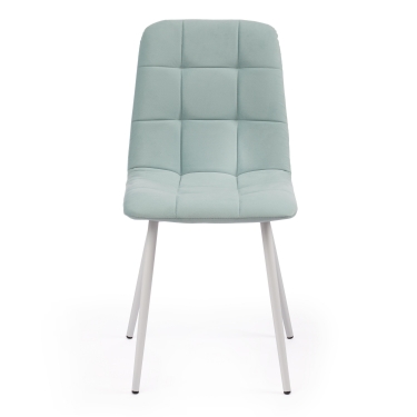 Стул Tetchair CHILLY MAX Велюр/металл , 45 х 54 х 90 см , бирюзовый 20/белый