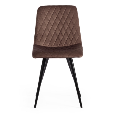 Стул Tetchair CHILLY X mod. 7096 ткань/металл, 45x53х88 см, высота до сиденья 50 см, коричневый barkhat 12/черный