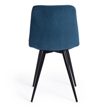 Стул Tetchair CHILLY mod. 7095-1 ткань/металл, 45x53х88 см, высота до сиденья 50 см, синий barkhat 29/черный